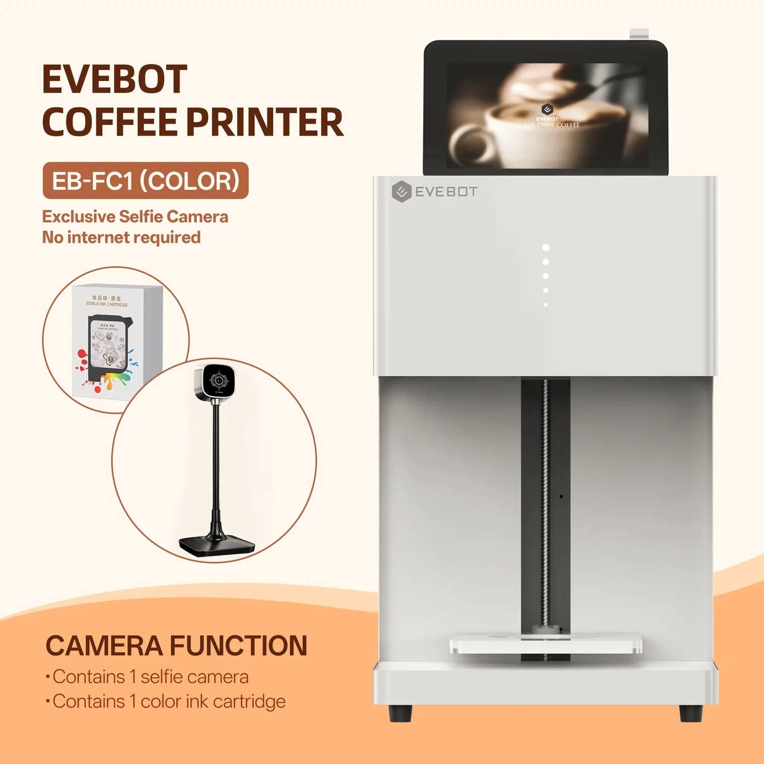 EB-FC1 Color Coffee Printer - EVEBOT